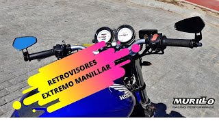 Retrovisores extremo manillar moto [upl. by Nnylyahs]