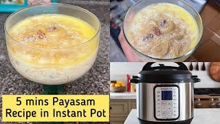 Semiya Kheer In Instant PotSemiya Payasam Recipe in TamilHow to Vermicelli Kheer in Instant Pot [upl. by Ajile575]