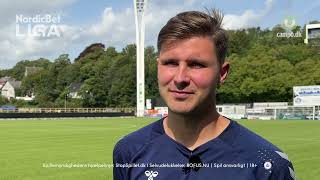 NordicBet Liga  Interview med Ari Leifsson fra Kolding IF [upl. by Nosmas375]