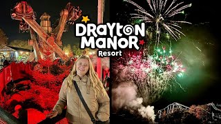 Drayton Manor Vlog November 2024  Fireworks Rides In The Dark amp MORE [upl. by Eintruok]