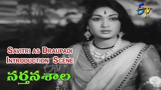 Narthanasala Telugu Movie  Savitri as Draupadi Introduction Scene  NTR  Savitri  ETV Cinema [upl. by Assillam]