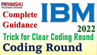 IBM Coding Tips and Trick to Clear Coding Round  IBM Coding Questions  IBM Coding Test 2022 [upl. by Mcclish]