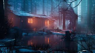 Speed Environment  Winter Forest Cabin  Unreal Engine 4 [upl. by Keligot]