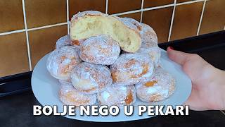 Savršene🍩 DOMAĆE KROFNE  Svaki Put Uspiju [upl. by Adnovaj341]