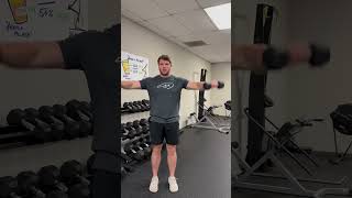 Standing Lat Raise fitness golffitness [upl. by Rawdon692]