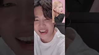 Jirose Video call Reaction Rose Couple jiminrose [upl. by Tarkany]