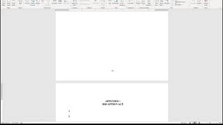Appendices Word for Office365 [upl. by Lymann]