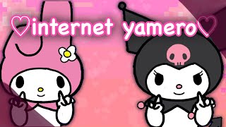 Internet yamero animation memeFtMelody and KuromiSanrio\\💕💗🐰💀 [upl. by Egwin]