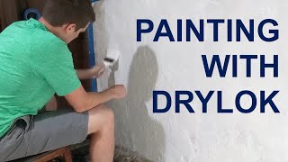 How to seal and waterproof a basement wall with Drylok [upl. by Leber]