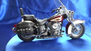 HARLEY DAVIDSON MOTORCYCLE 110 SCALE DIECAST MODEL FRANKLIN MINT [upl. by Ahsot]