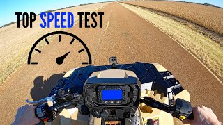 TOP SPEED TEST on the SPORTSMAN [upl. by Netnert]