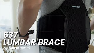 The CoreTech 637 Lumbar Brace [upl. by Enillebyam754]