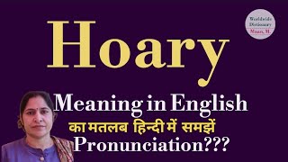 hoary meaning l meaning of hoary l hoary ka hindi main matlab hota hai l vocabulary l [upl. by Tisbe102]