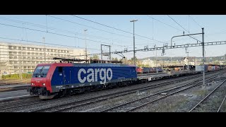 SBB Cargo 474 002 mit KLV Zug in Bülach [upl. by Magan105]