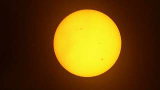 Soleil  Bresser Messier 1021000  oc 28mm  Zoom 15 x Smartphone 11 oct 24  Vidéo non traitée 1 [upl. by Ahsauqal789]