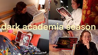 reading dark academia for a week a fall reading vlog 🍂 📓 [upl. by Flanagan]