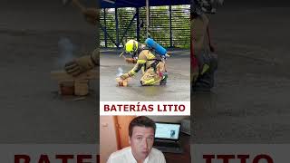 Incendios en baterías de litio eléctrico baterias incendio [upl. by Brnaba]