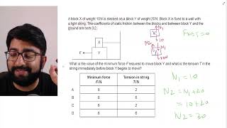 Video 10 Ques Friction Newton Second Law Class 11 Physics [upl. by Aierb]