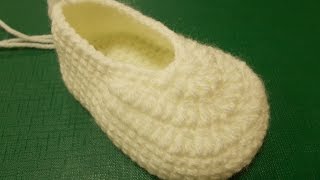 Основа пинетки  Crochet booties  вязание крючком [upl. by Artenak]