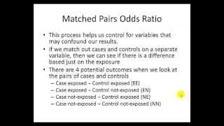 Calculating Matched Pairs Odds Ratio [upl. by James]