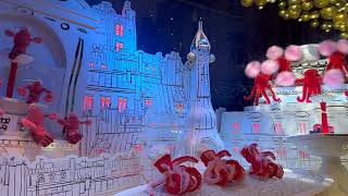 Les vitrine de Noël 2024 au Bon Marché 4K [upl. by Rora]