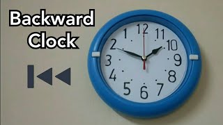 How To Make Backward Clock [upl. by Lolanthe]