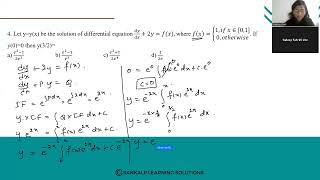 Differential Equations  Q no 4 [upl. by Kcirdneked]