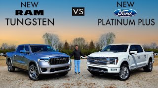 AMERICAN BATTLE  2025 RAM 1500 Tungsten vs 2024 Ford F150 Platinum Plus Comparison [upl. by Rillings]