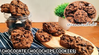 OVEN TANGKRING AJA CHOCOLATE CHOCOCHIPS COOKIES  RESEP COOKIES SIMPLE DAN MUDAH [upl. by Omarr]