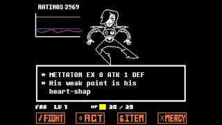 Undertale  Mettaton Boss Fight [upl. by Akinwahs]