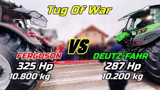 Massey Ferguson 8730 S VS DeutzFahr 8280 TTV  Tug Of War matchWhich wins 1080p Shorts [upl. by Nauqit]