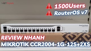 MikroTik CCR20041G12S2XS review  Router chịu tải 1500 users [upl. by Nuawtna346]