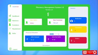 Pharmacy Management System CNet and SQL Server [upl. by Leasim]