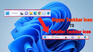 How To Change Taskbar size in windows 11 bigger to smaller  fixed  2023 [upl. by Nnaeed]