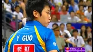 2007 CHN OP Womens Final Zhang yining vs Guo yue [upl. by Eerak]