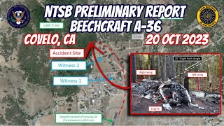 Covelo A36 NTSB Preliminary Report [upl. by Odnumde433]