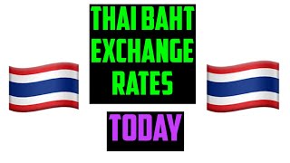 Thai Baht Exchange Rates Today 27 SEPTEMBER 2024 [upl. by Assinna]