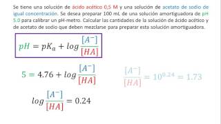 pKa y pH  Cómo preparar un buffer de acetatos [upl. by Luas]