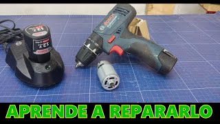 Reparando Taladro Dañado Bosh GSB12002LI [upl. by Nolubez]