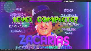 GD Zacarias 100  New Hardest NC INSANE DEMON [upl. by Teerpnam]