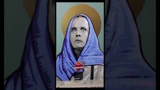 Im RICHARD MARY Painting bottom satire art painting rikmayall richie virginmary popart [upl. by Ahsrav]