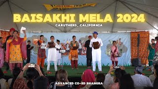 Baisakhi Mela 2024  Advanced CoEd Bhangra Performance  Caruthers CA [upl. by Amargo352]