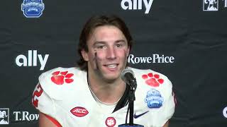 Clemson 34 SMU 31 Cade Klubnik postgame news conference [upl. by Loyce909]