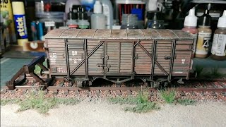 Modellbahn Spiel Güterwagen Alterung Weathering H0 [upl. by Seilenna]