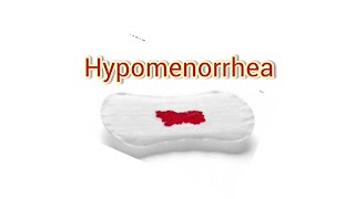 Hypomenorrhea in hindi  Scanty menses  Abnormal uterine bleeding [upl. by Ynafetse]