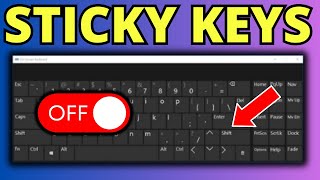 How To Turn OFF Sticky Keys on Windows 11 [upl. by Kidder]