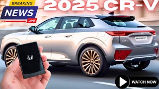 Finally Reveal 2025 Honda CRV New Generation  FIRST LOOK [upl. by Leidgam357]