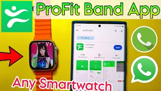 Profit App connect to phone  Profit Band App  Profit Band App Connect To Ultra Smartwatch [upl. by Shirleen]