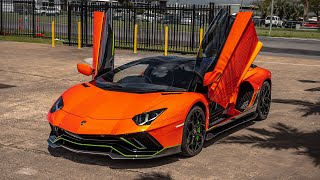 Lamborghini Aventador 7804 Ultimae Roadster 1 of 250  Arancio Xanto [upl. by Enelrahs]