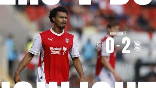 Beaten by Blues  Rotherham United 0 v 2 Birmingham City  Highlights 📺 [upl. by Aicatsan]